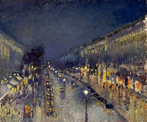 Boulevard Montmartre nocą